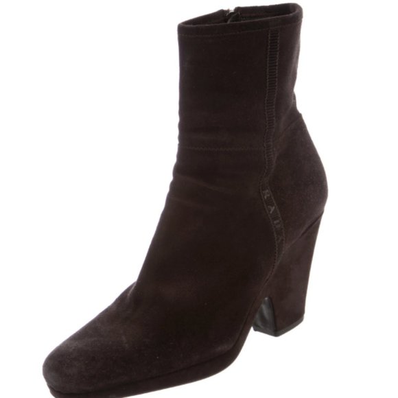 PRADA Suede Ankle Boots Size: 9.5 | IT 39.5 - Picture 4 of 6